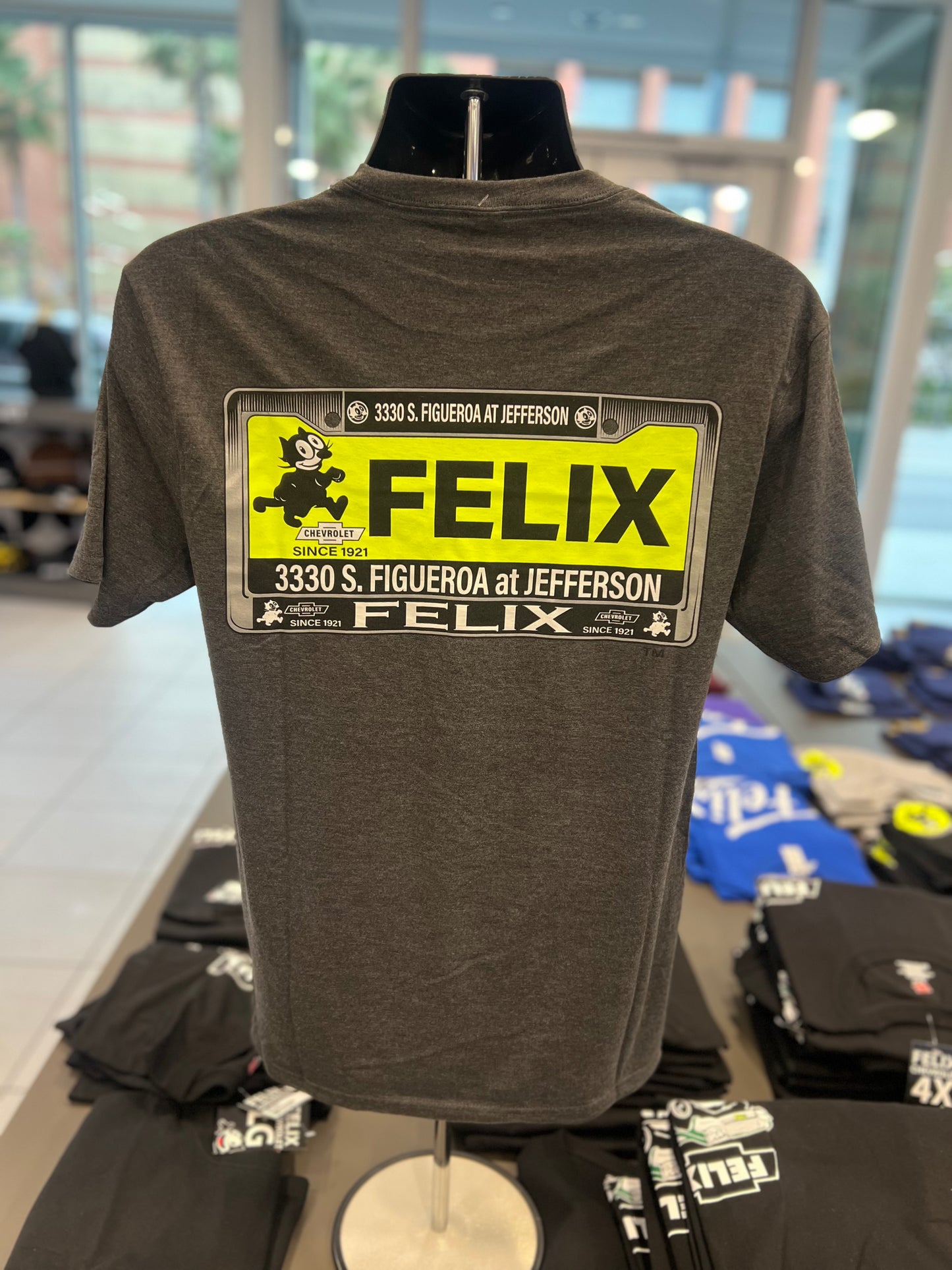 Vintage License Plate Shirt- Grey