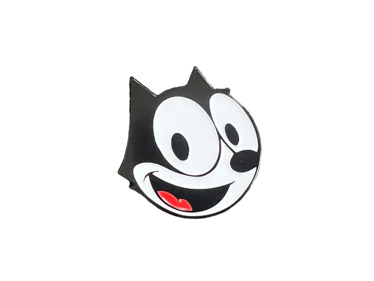 Classic Felix Pin featuring smiling Felix The Cat face design