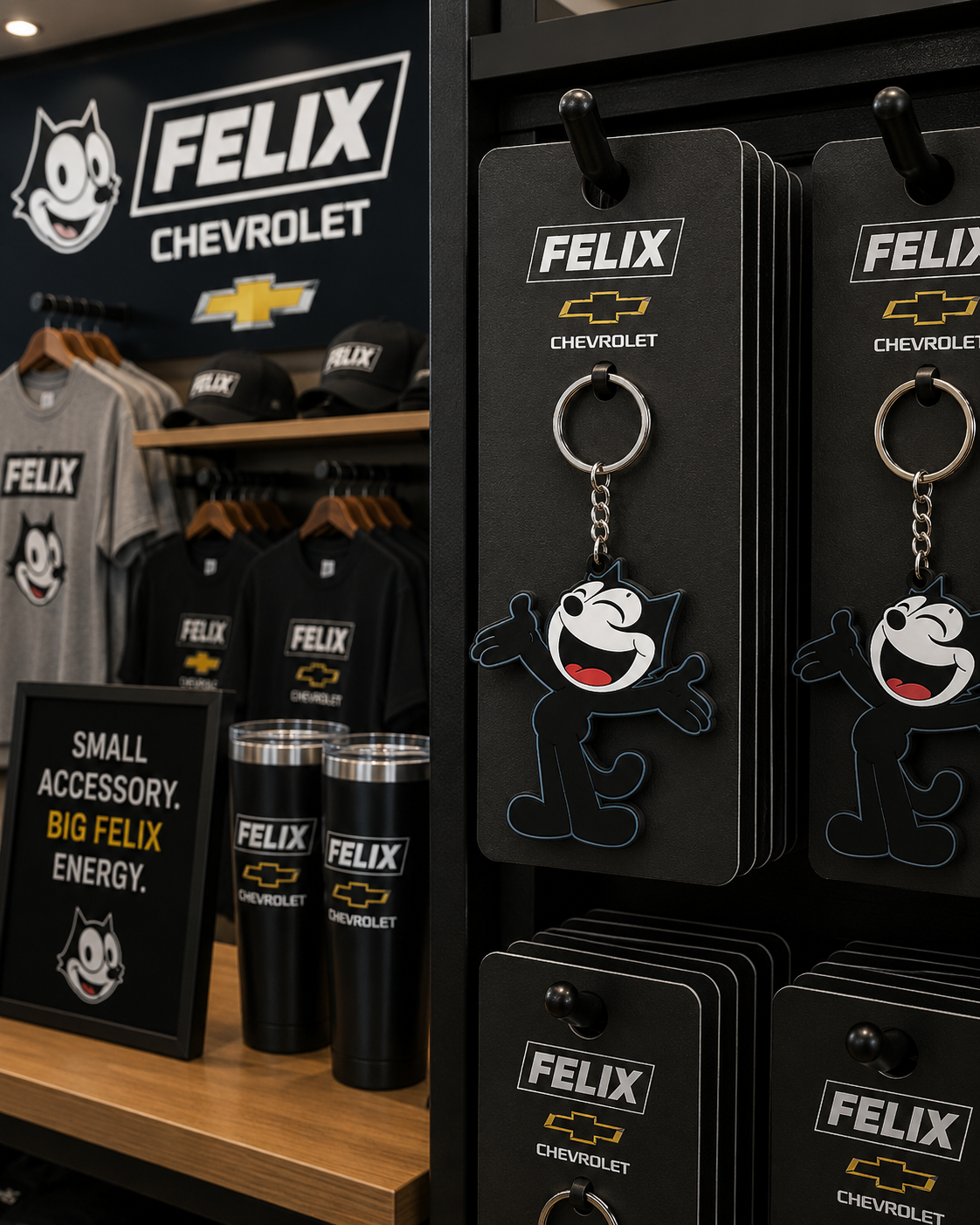 Felix Chevrolet Mascot Keychain