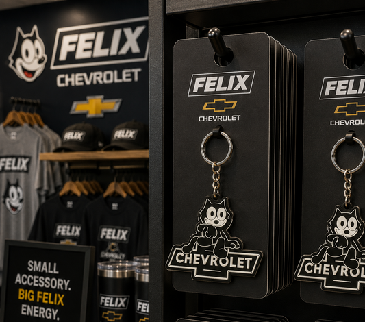 Sitting Felix Keychain