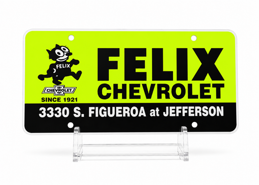 Vintage Plastic License Plate Insert
