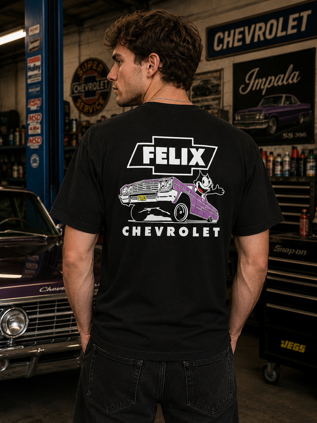 1964 Impala Purple Metal Flake T Shirt-  $33 --> $20