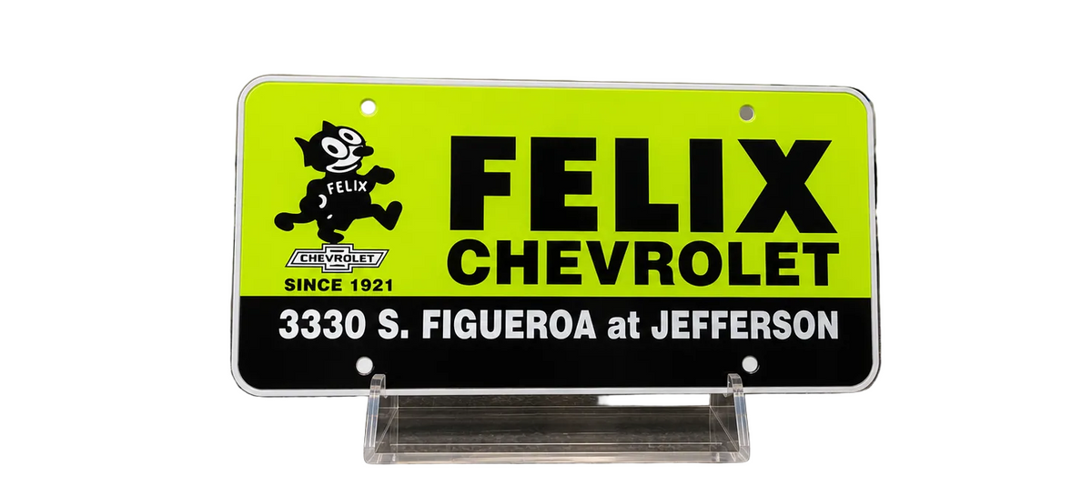 Vintage Plastic License Plate Insert