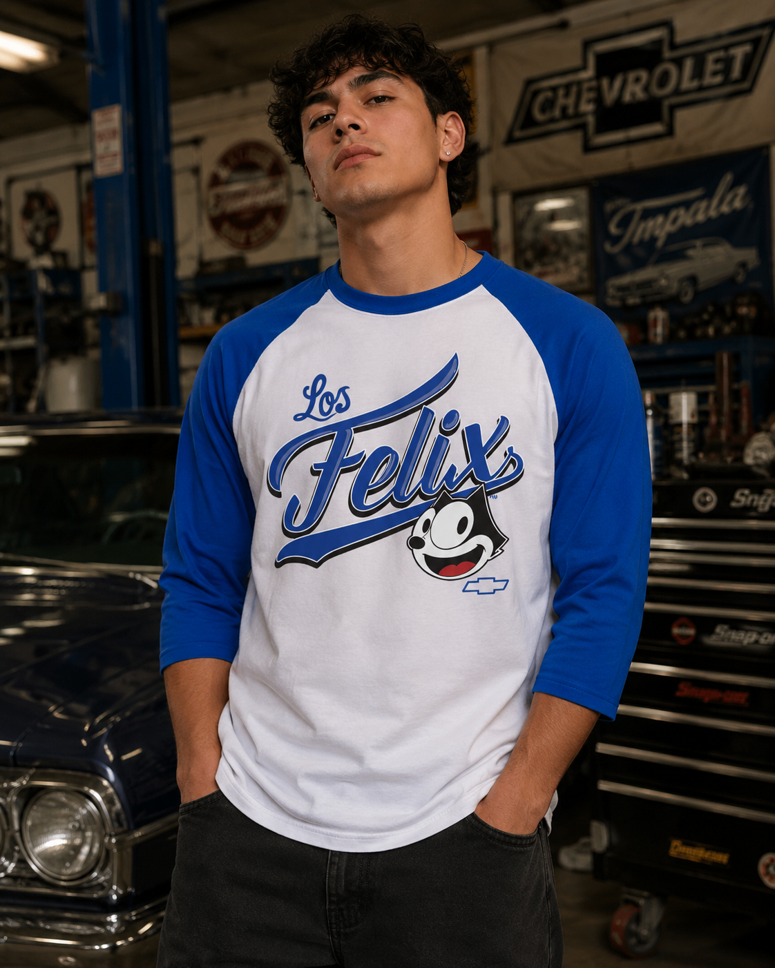 Felix Chevrolet Baseball 3/4 Sleeve Shirt