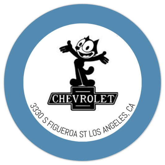 Felix Chevrolet vintage Felix the Cat round fridge magnet collectible