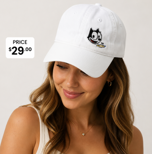 Felix Chev White Baseball Cap