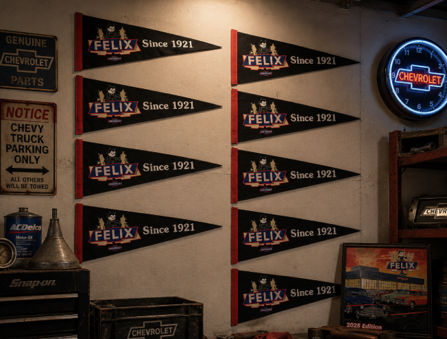 Felix Chevrolet Pennant Flag