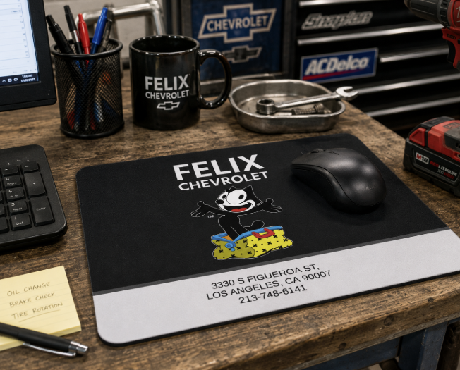 Felix Chevrolet Retro Mouse Pad