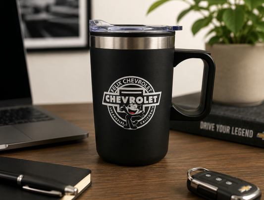 Circle Black Coffee Mug