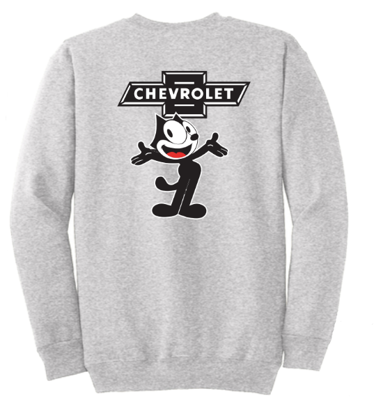 Felix Classic Crewneck sweatshirt in ash grey with Felix The Cat graphic