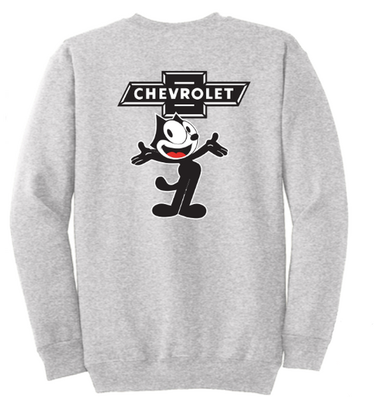 Felix Classic Crewneck sweatshirt in ash grey with Felix The Cat graphic