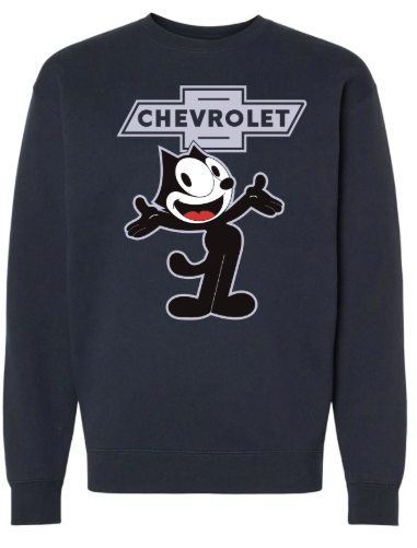Felix Classic Crewneck sweatshirt in black with oversized Felix The Cat graphic