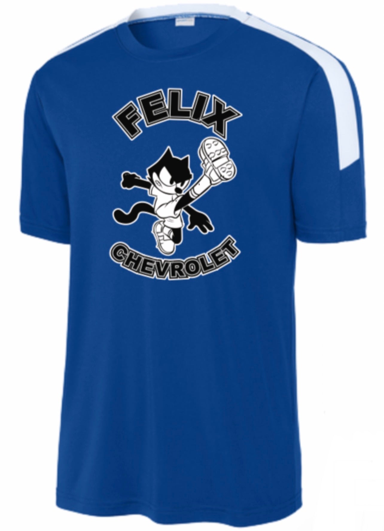 Felix FC Set royal blue soccer style jersey with vintage Felix The Cat graphic