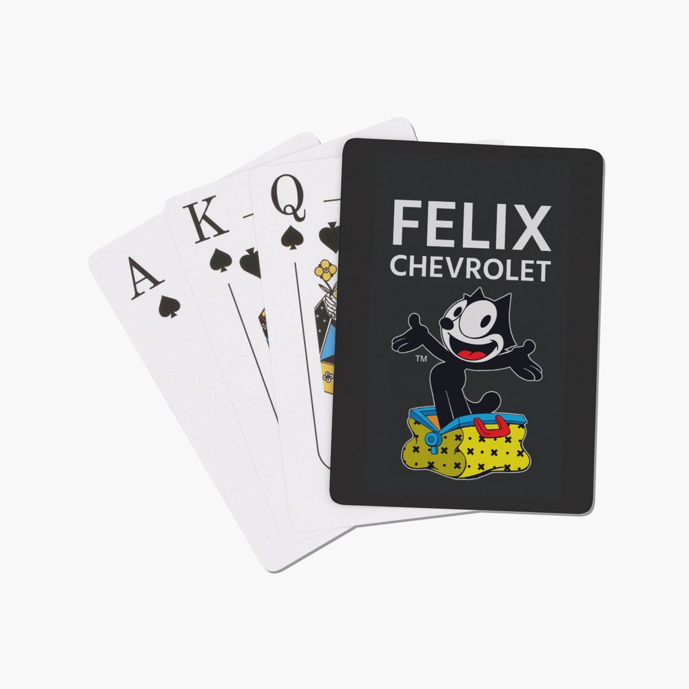 Felix Lucky Cards playing card deck with custom Felix The Cat joker design