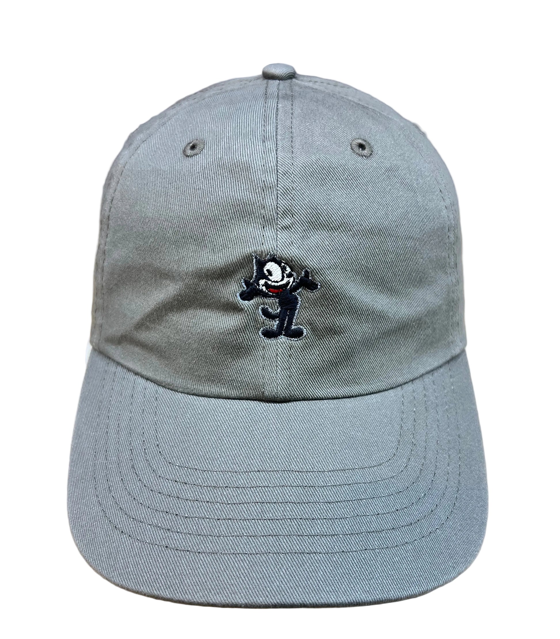 Grey Felix The Cat relaxed fit dad hat with curved brim