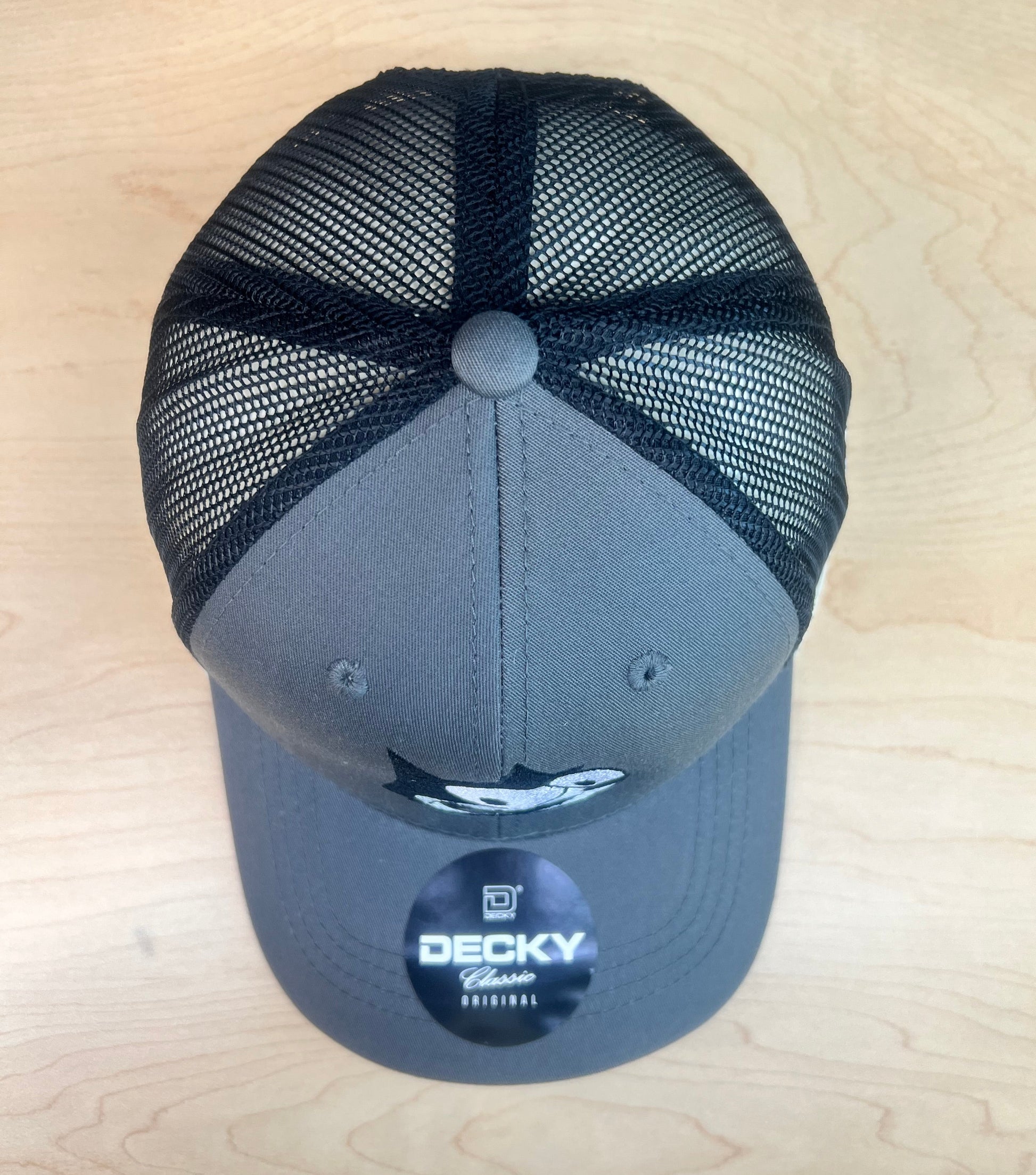 Back view of Felix Pit Crew youth trucker hat with adjustable snap closure
