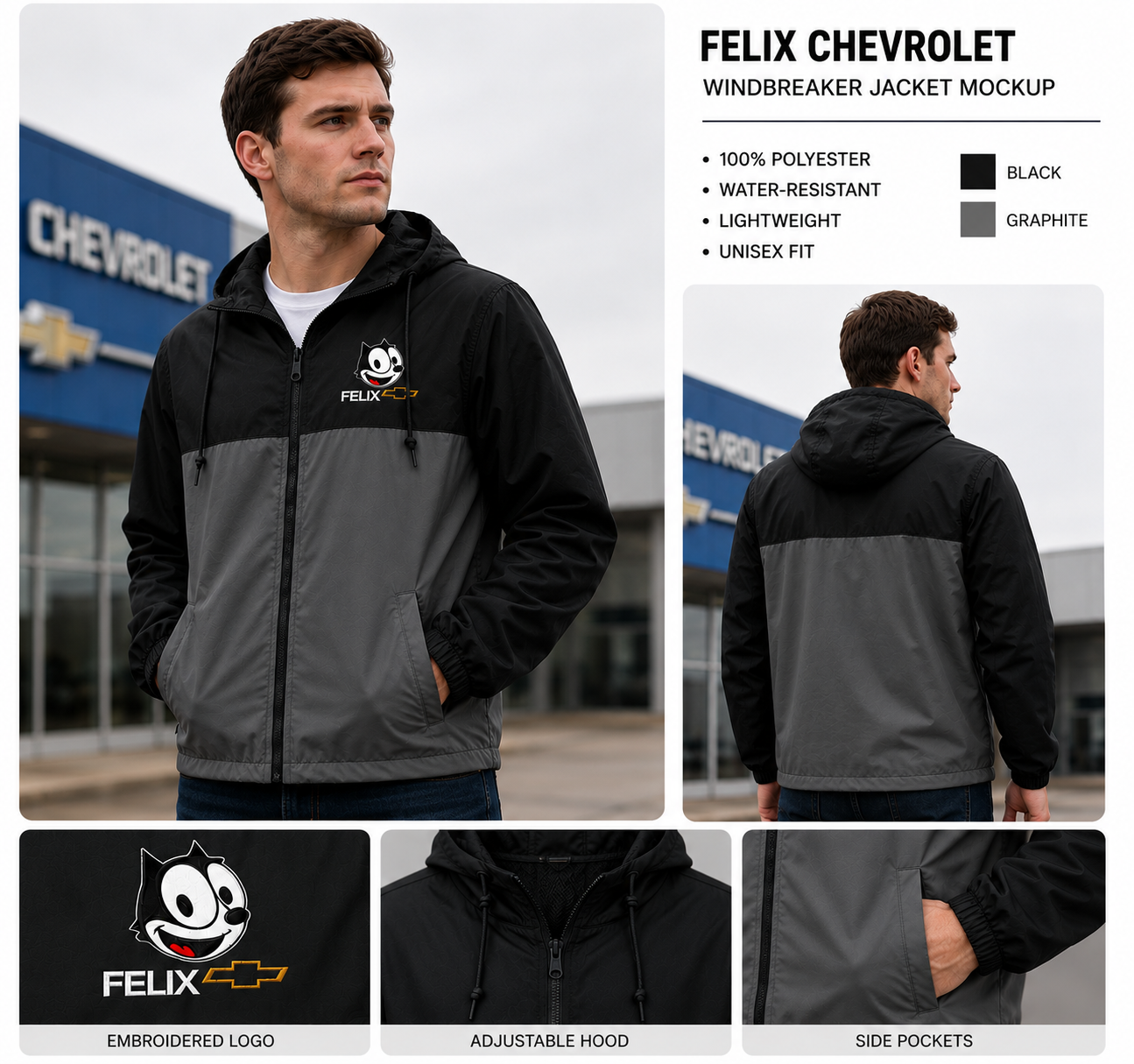 Windbreaker Blk/ Graphite