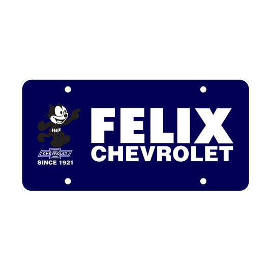 Plastic Blue License Plate Insert