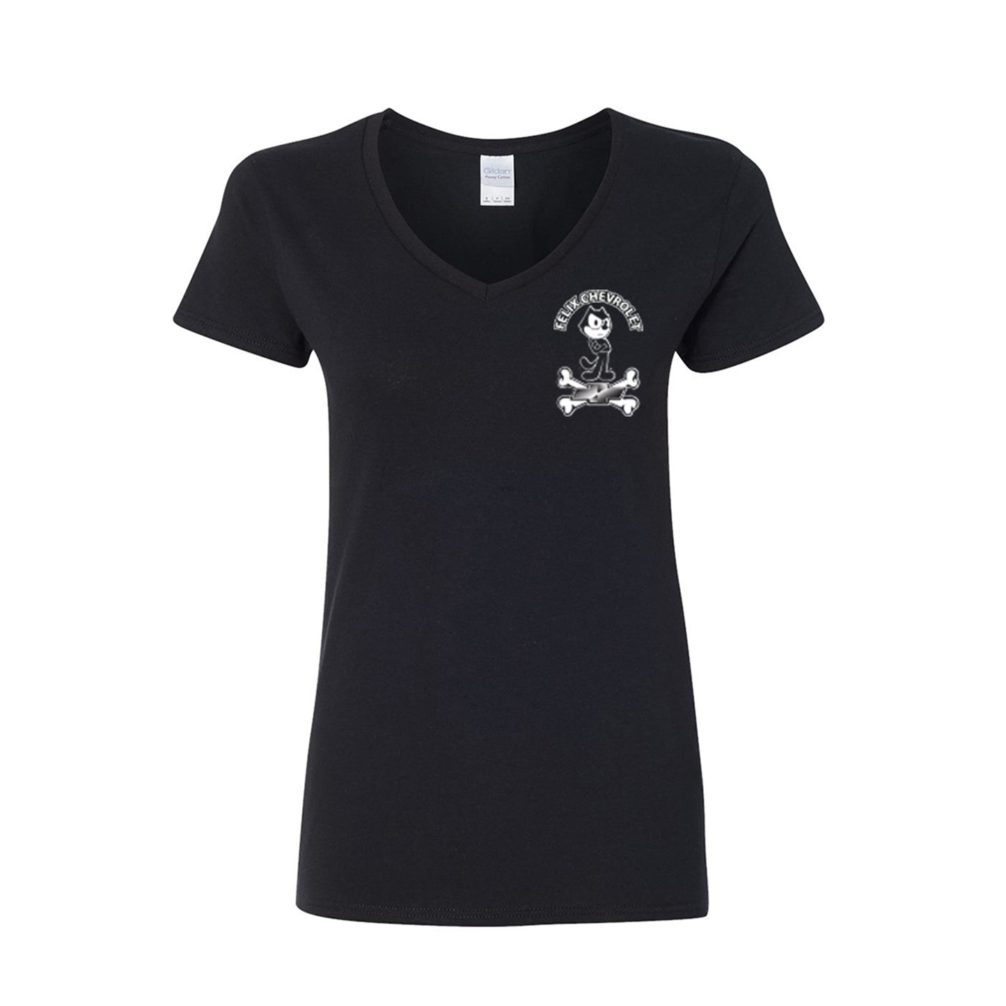 Fuming Felix Women Shirt V Neck shirt
