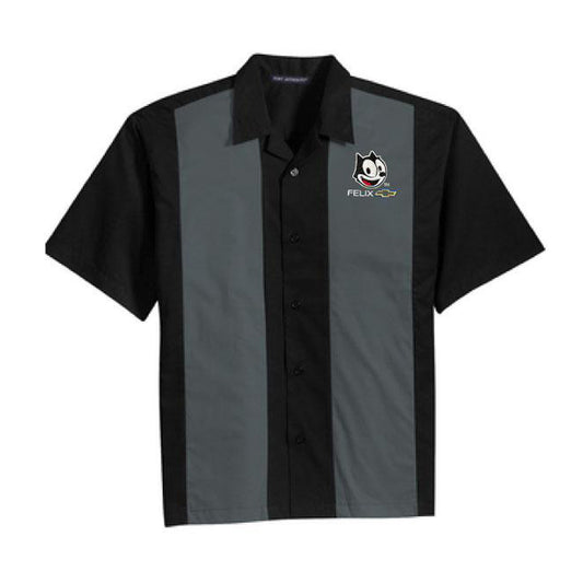 Felix The Cat Button Down Bowling Shirt